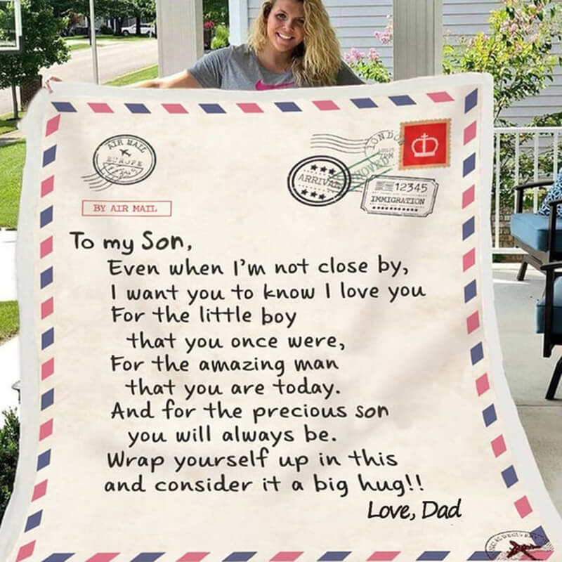 To My Daughter/Son - Sweet Words Letter A614 - Sherpe Blanket
