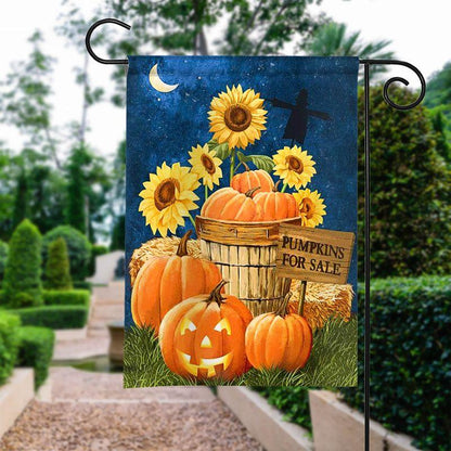 Pumpkins for Sale - Sunflowers Flag