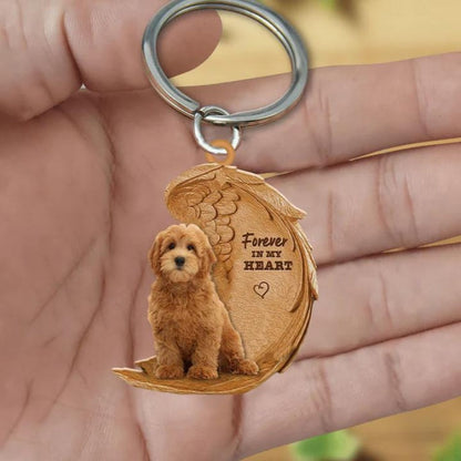 Goldendoodle Forever In My Heart Acrylic Keychain FK059