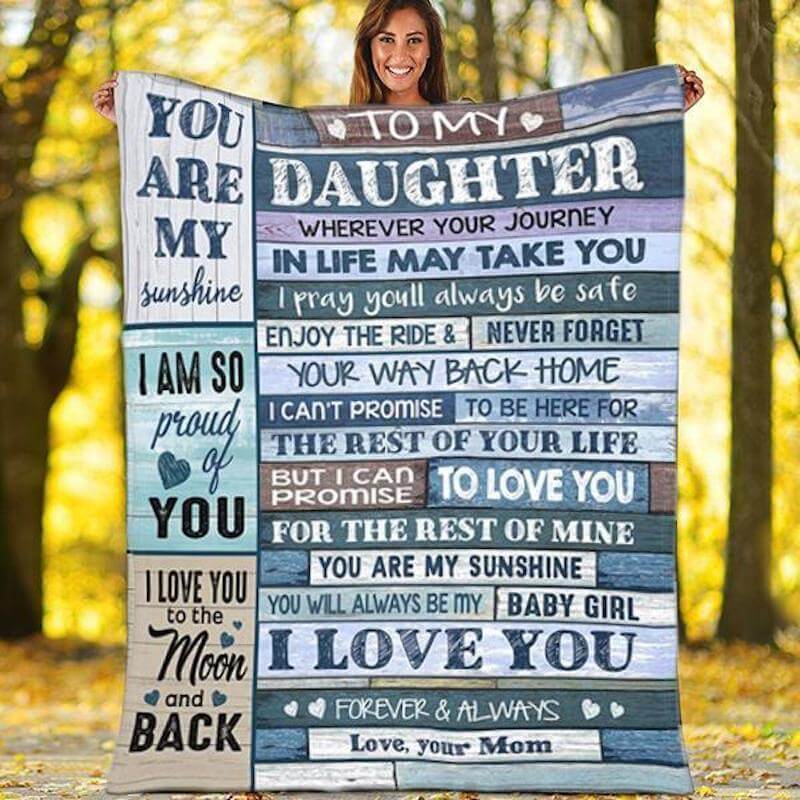 To My Daughter - From Mom - My Love For You Is Forever G006 - Premium Blanket