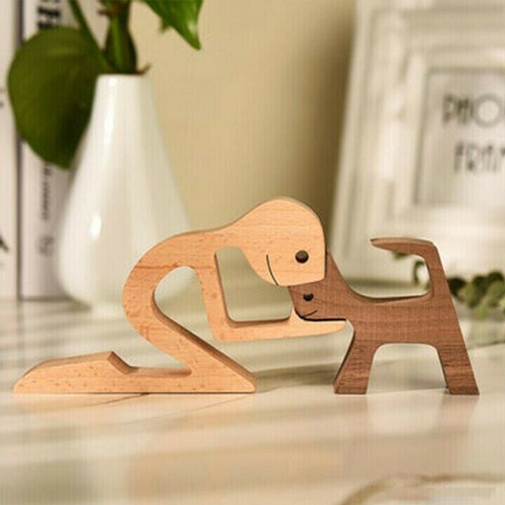 Pet Lover Gifts Wood Sculpture