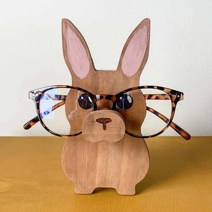 Handmade Glasses Stand Lovely Rabbit