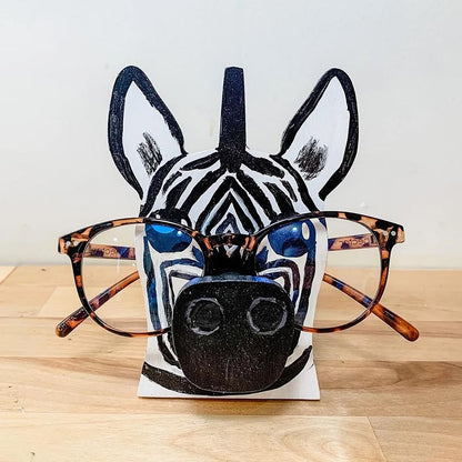 Handmade Glasses Stand Lovely Zebra