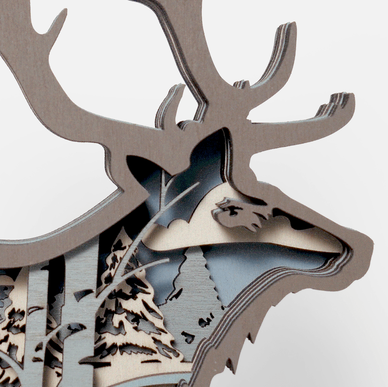 Elk Carving Handcraft Gift