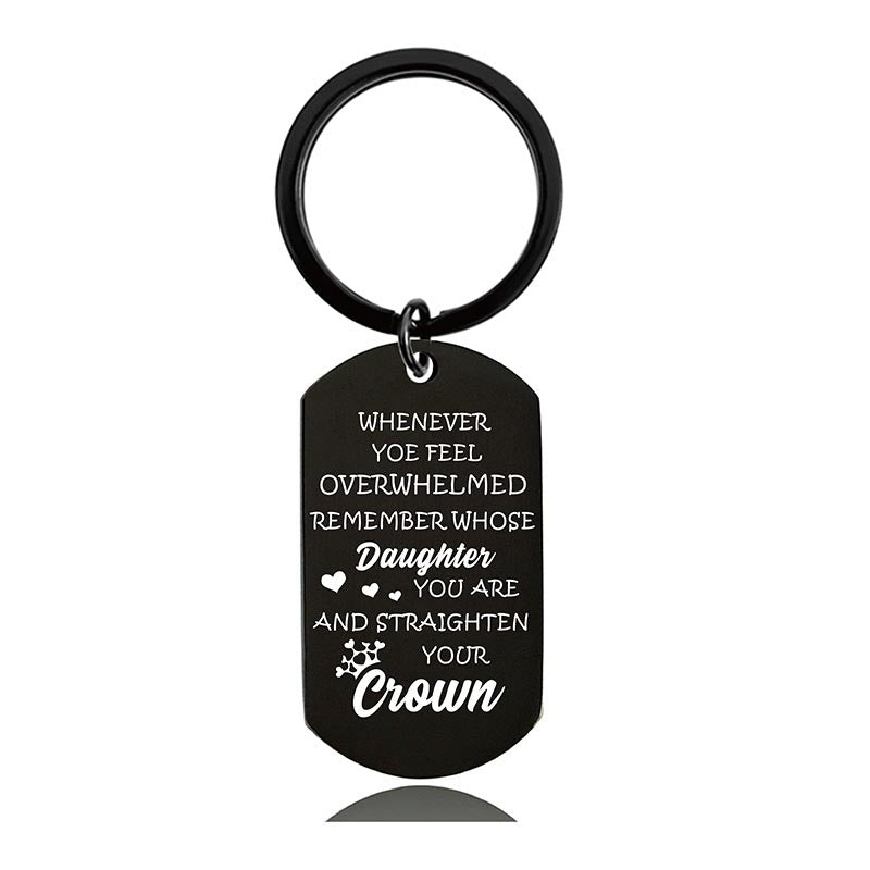 To My Daughter - Whenever You Feel Overwhelmed - Inspirational Keychain - A916