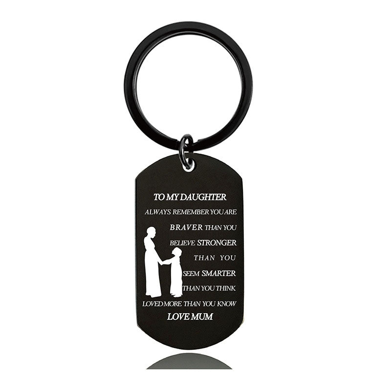 Always Remember You Are Braver Than You Believe - Inspirational Keychain - A902