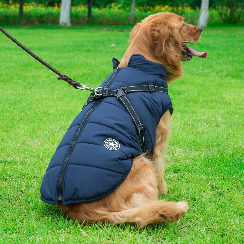 Waterproof Winter Jacket with Built-in Harness