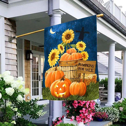 Pumpkins for Sale - Sunflowers Flag